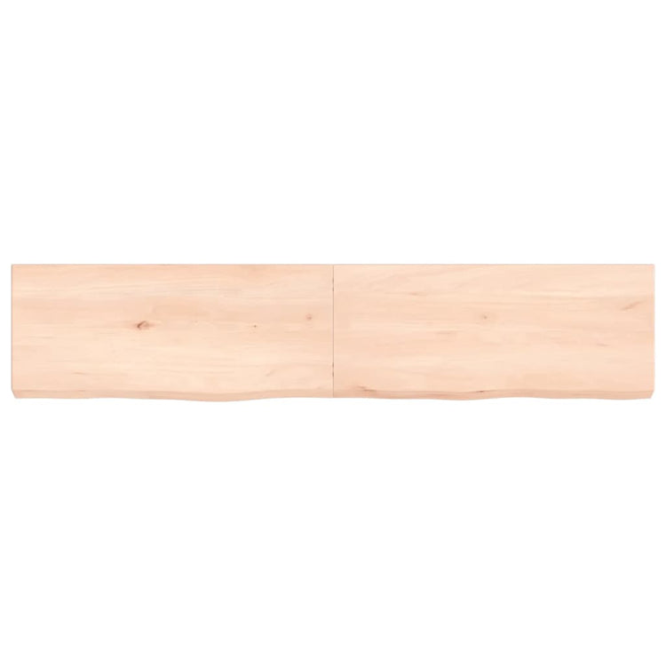 Vidaxl wastafelblad 140x30x(2-6) cm onbehandeld massief hout