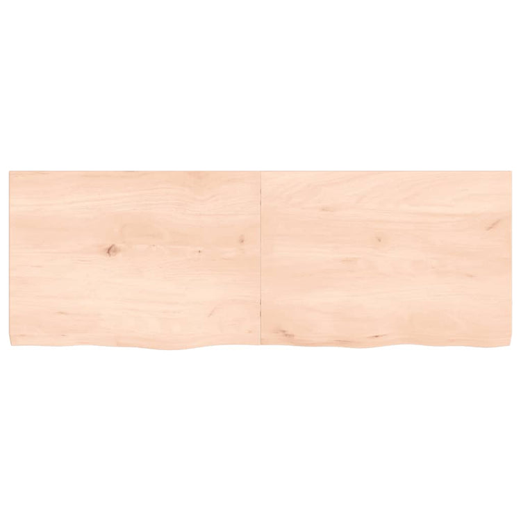 Vidaxl wastafelblad 140x50x(2-4) cm onbehandeld massief hout