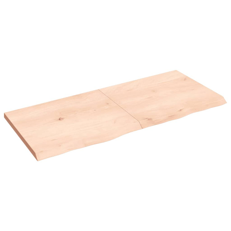 Vidaxl wastafelblad 140x60x(2-4) cm onbehandeld massief hout