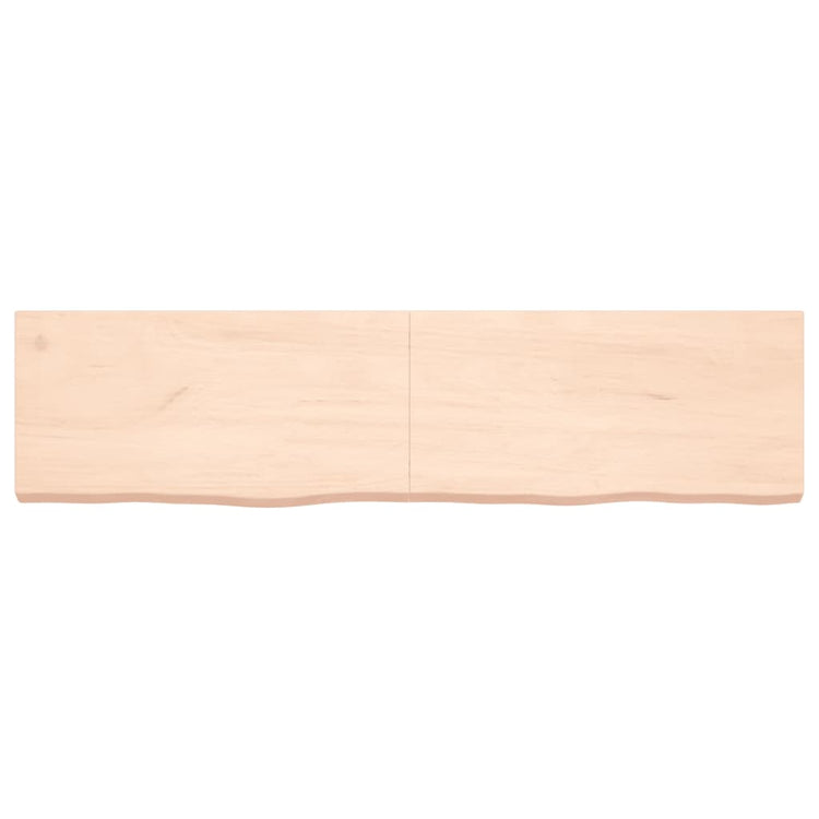 Vidaxl wastafelblad 160x40x(2-6) cm onbehandeld massief hout