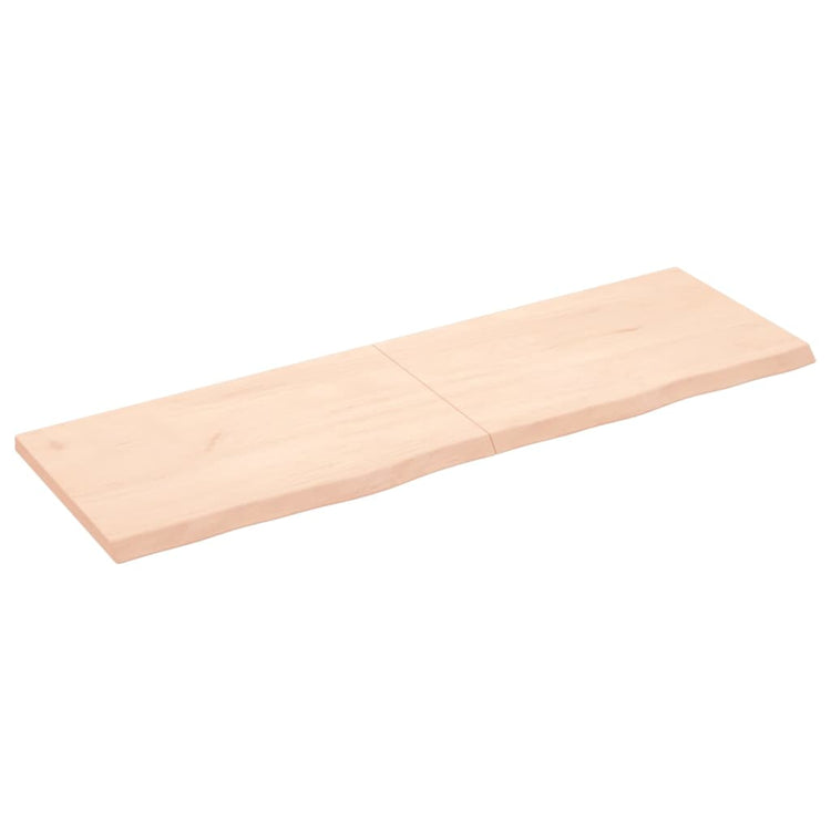Vidaxl wastafelblad 160x50x(2-4) cm onbehandeld massief hout