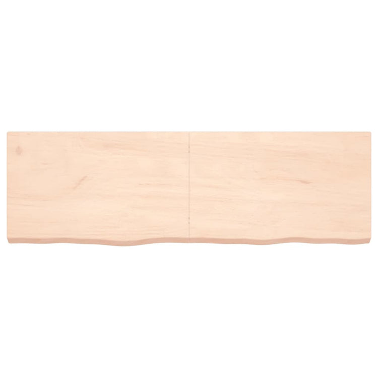 Vidaxl wastafelblad 160x50x(2-6) cm onbehandeld massief hout