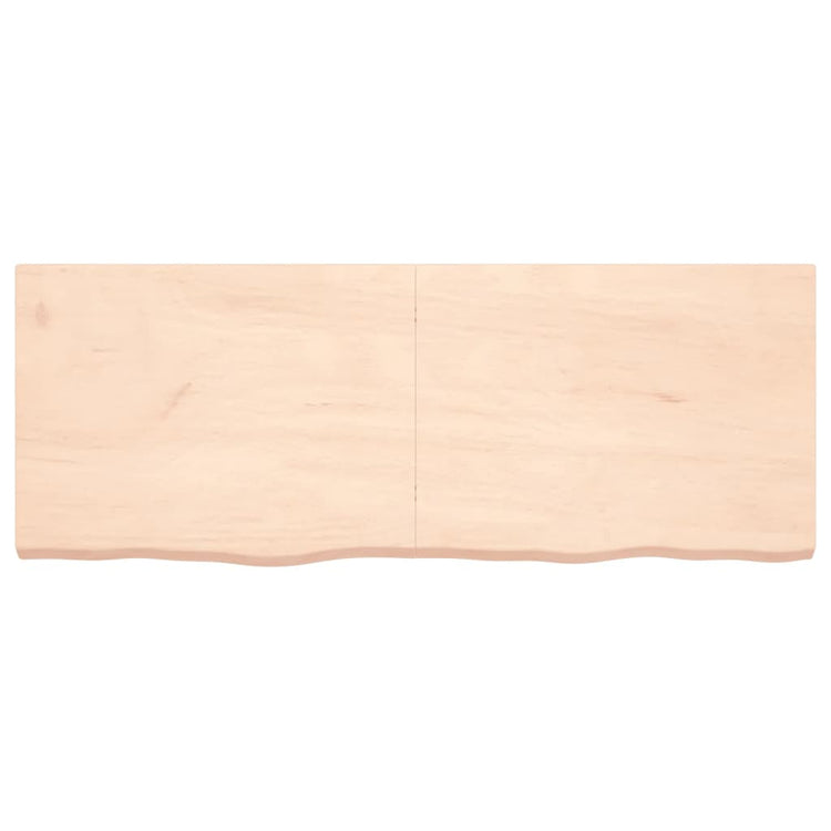 Vidaxl wastafelblad 160x60x(2-6) cm onbehandeld massief hout