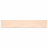 Vidaxl wastafelblad 180x30x(2-4) cm onbehandeld massief hout