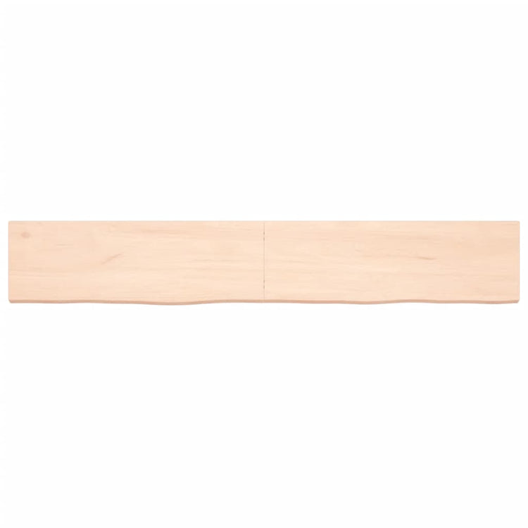 Vidaxl wastafelblad 180x30x(2-4) cm onbehandeld massief hout