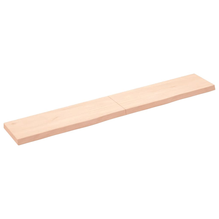Vidaxl wastafelblad 180x30x(2-6) cm onbehandeld massief hout