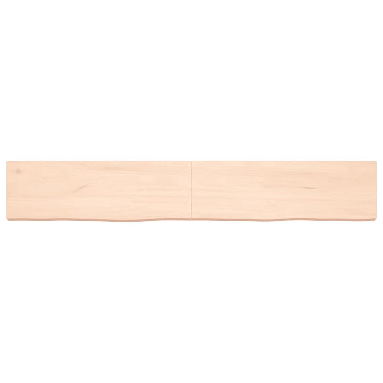 Vidaxl wastafelblad 180x30x(2-6) cm onbehandeld massief hout