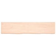 Vidaxl wastafelblad 180x40x(2-6) cm onbehandeld massief hout - afbeelding 3