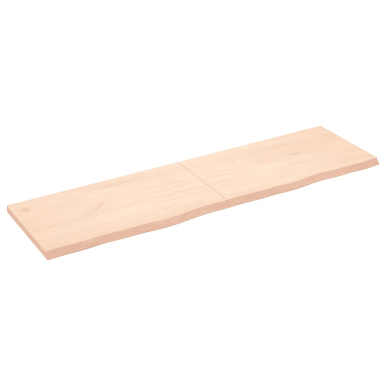 Vidaxl wastafelblad 180x50x(2-4) cm onbehandeld massief hout