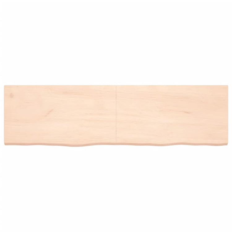 Vidaxl wastafelblad 180x50x(2-4) cm onbehandeld massief hout