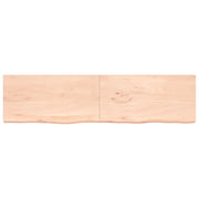 VidaXL Wastafelblad 200x50x(2-4) cm onbehandeld massief hout - afbeelding 3