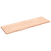 Vidaxl wastafelblad 200x60x(2-6) cm onbehandeld massief hout