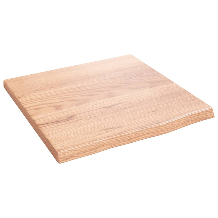 Vidaxl wastafelblad 40x40x2 behandeld massief hout lichtbruin