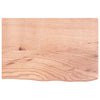 Vidaxl wastafelblad 60x40x(2-4) cm behandeld massief hout lichtbruin