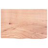 Vidaxl wastafelblad 60x40x(2-6) cm behandeld massief hout lichtbruin