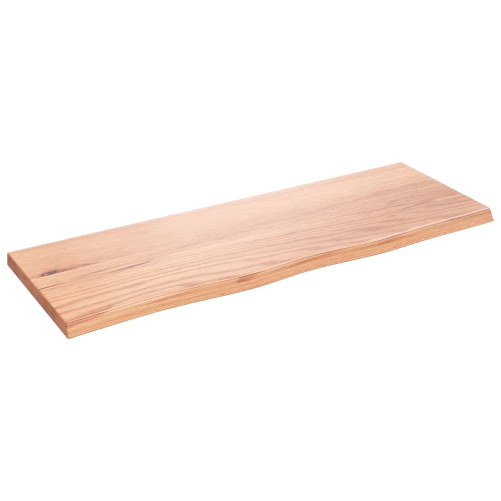 Vidaxl wastafelblad 80x30x2 behandeld massief hout lichtbruin