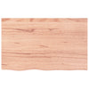 Vidaxl wastafelblad 80x50x2 behandeld massief hout lichtbruin