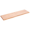 Vidaxl wastafelblad 140x40x(2-4) cm behandeld massief hout lichtbruin