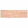 Vidaxl wastafelblad 140x40x(2-4) cm behandeld massief hout lichtbruin