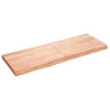 Vidaxl wastafelblad 140x50x(2-6) cm behandeld massief hout lichtbruin