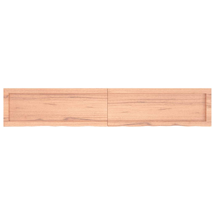 Vidaxl wastafelblad 160x30x(2-4) cm behandeld massief hout lichtbruin