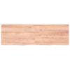 Vidaxl wastafelblad 160x50x(2-4) cm behandeld massief hout lichtbruin