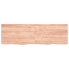Vidaxl wastafelblad 160x50x(2-6) cm behandeld massief hout lichtbruin