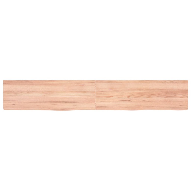 Vidaxl wastafelblad 180x30x(2-4) cm behandeld massief hout lichtbruin