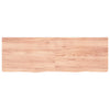 Vidaxl wastafelblad 180x60x(2-6) cm behandeld massief hout lichtbruin