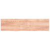 Vidaxl wastafelblad 200x50x(2-4) cm behandeld massief hout lichtbruin
