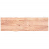 Vidaxl wastafelblad 200x60x(2-6) cm behandeld massief hout lichtbruin