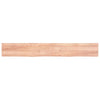 Vidaxl wastafelblad 220x30x(2-4) cm behandeld massief hout lichtbruin