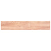 Vidaxl wastafelblad 220x40x(2-4) cm behandeld massief hout lichtbruin