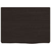 Vidaxl wastafelblad 40x30x(2-4) cm behandeld massief hout donkerbruin