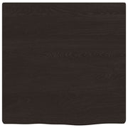 Vidaxl wastafelblad 40x40x(2-4) cm behandeld massief hout donkerbruin - afbeelding 3