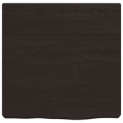 Vidaxl wastafelblad 40x40x(2-6) cm behandeld massief hout donkerbruin - afbeelding 3
