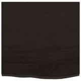 Vidaxl wastafelblad 60x60x2 cm behandeld massief hout donkerbruin - afbeelding 3