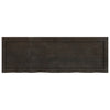 Vidaxl wastafelblad 120x40x(2-6) cm behandeld massief hout donkerbruin