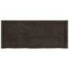 Vidaxl wastafelblad 120x50x(2-4) cm behandeld massief hout donkerbruin
