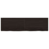 Vidaxl wastafelblad 140x40x(2-6) cm behandeld massief hout donkerbruin