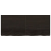 Vidaxl wastafelblad 140x60x(2-6) cm behandeld massief hout donkerbruin