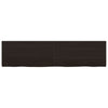 Vidaxl wastafelblad 160x40x(2-4) cm behandeld massief hout donkerbruin