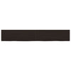 Vidaxl wastafelblad 180x30x(2-6) cm behandeld massief hout donkerbruin