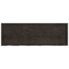 Vidaxl wastafelblad 180x60x(2-4) cm behandeld massief hout donkerbruin