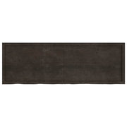 Vidaxl wastafelblad 180x60x(2-6) cm behandeld massief hout donkerbruin - afbeelding 3
