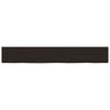 Vidaxl wastafelblad 200x30x(2-6) cm behandeld massief hout donkerbruin