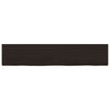 Vidaxl wastafelblad 200x40x(2-6) cm behandeld massief hout donkerbruin