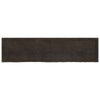 Vidaxl wastafelblad 200x50x(2-4) cm behandeld massief hout donkerbruin