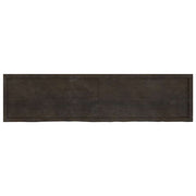 Vidaxl wastafelblad 200x50x(2-4) cm behandeld massief hout donkerbruin - afbeelding 3
