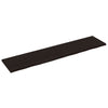 Vidaxl wastafelblad 220x50x(2-4) cm behandeld massief hout donkerbruin